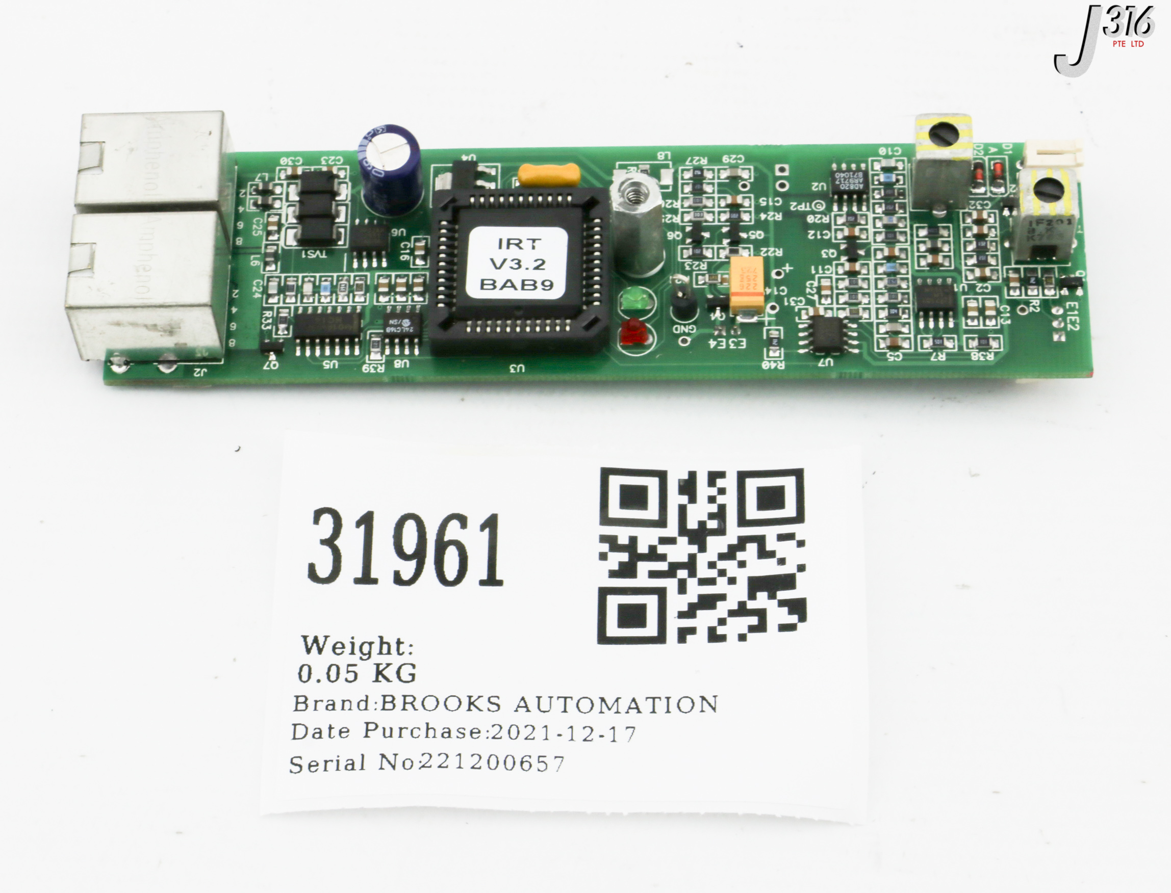 31961 BROOKS AUTOMATION PCB ASSY, IRT PWA 61202210 | eBay